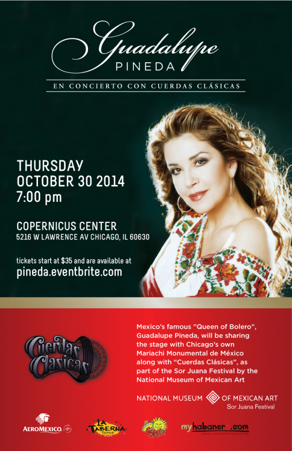 Póster Concierto Guadalupe Pineda con Cuerdas Clásicas