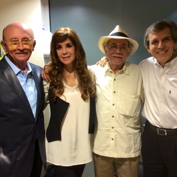 Con Sergio Equivel, Pancho Madrigal y Alberto Escobar