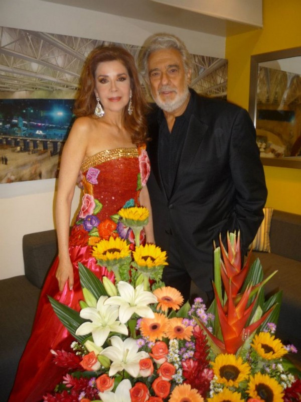 Guadalupe Pineda con Plácido Domingo